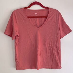 Express V Neck Short Sleeve Tee Shirt Size M